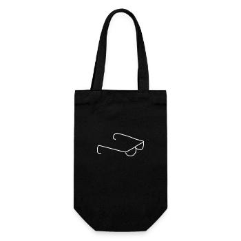Glasses Icon Clothes - Gift Bag for Bottles - black - Front