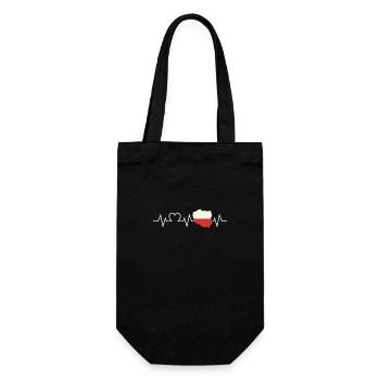 Polonais Heartbeat Pologne - Sac à bouteille - noir - Devant