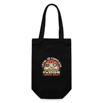 12. Geburtstag Gamer Jahrgang 2012 geboren - Geschenkbeutel für Flaschen - Schwarz - Vorne