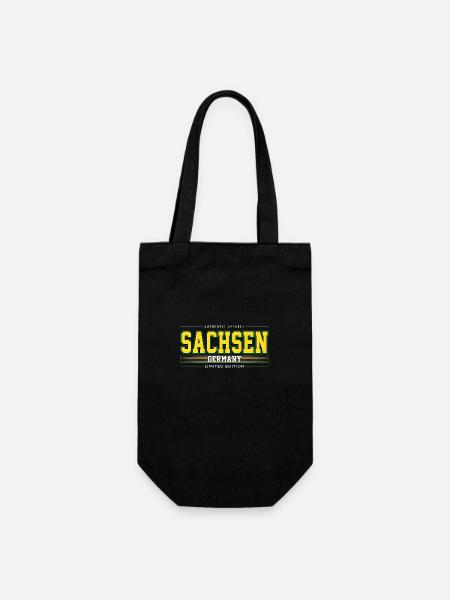 Sachsen - Geschenkbeutel für Flaschen - Schwarz