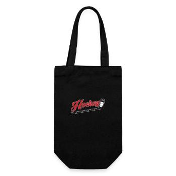 Hockey - Geschenkbeutel für Flaschen - Schwarz - Vorne