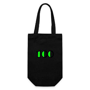 100 ANS. 100e ANNIVERSAIRE. ANNIVERSAIRE 100 ANS - Sac à bouteille - noir - Devant