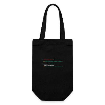 Code du programme Papa développeur - Sac à bouteille - noir - Devant