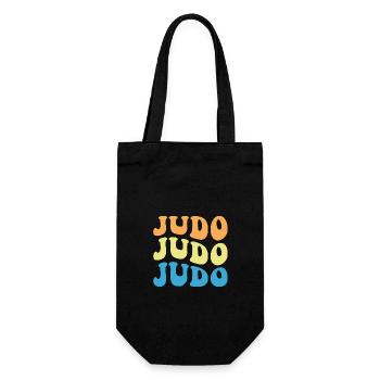 Judo - Geschenkbeutel für Flaschen - Schwarz - Vorne