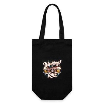 Men on Tour Boys on Tour Funny Text - Gift Bag for Bottles - black - Front