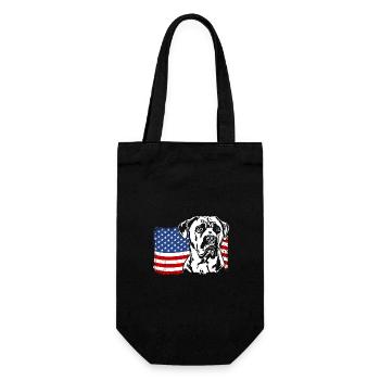 Cane Corso US Amérique Drapeau Chien Chiens Wilsigns - Sac à bouteille - noir - Devant