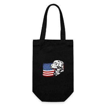 Chesapeake Bay Retriever US America Fahne Wilsigns - Geschenkbeutel für Flaschen - Schwarz - Vorne