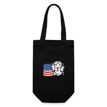 Beagle US Amérique Drapeau Chiens Chien Wilsigns - Sac à bouteille - noir - Devant