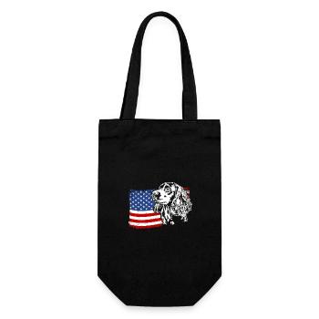 Boykin Epagneul US Amérique Flag Dogs Wilsigns - Sac à bouteille - noir - Devant