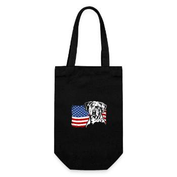 Catahoula Chien Léopard Amérique Drapeau Chiens Wilsigns - Sac à bouteille - noir - Devant