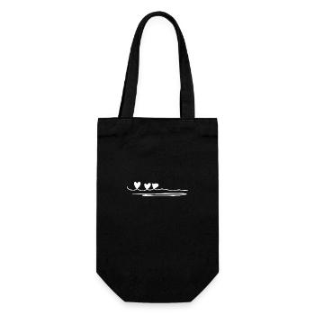 Ligne Trois Coeurs - Sac à bouteille - noir - Devant