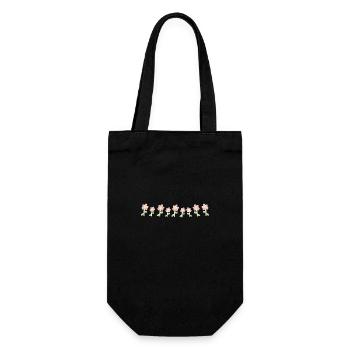 flowers plants flower symbol pink - Gift Bag for Bottles - black - Front