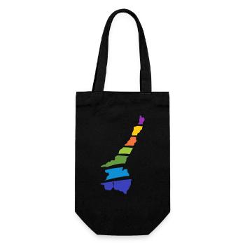 Lac de Garde coloré - Sac à bouteille - noir - Devant