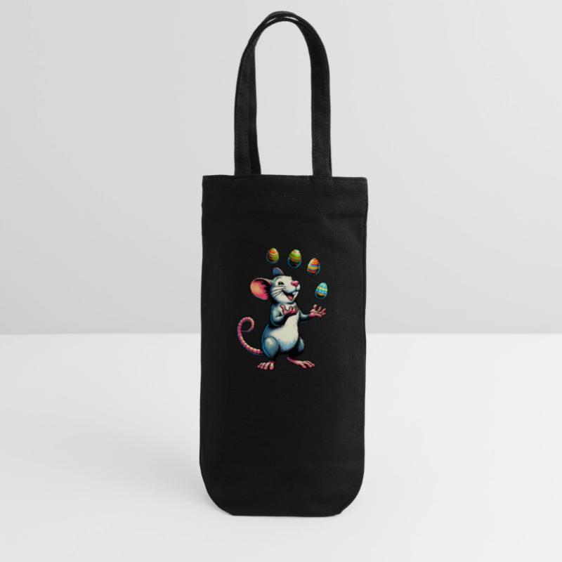 Easter Mouse & Rat with Easter Eggs Gift Bag for Bottles
