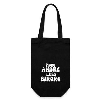 More Amore Less Furore - Gift Bag for Bottles - black - Front