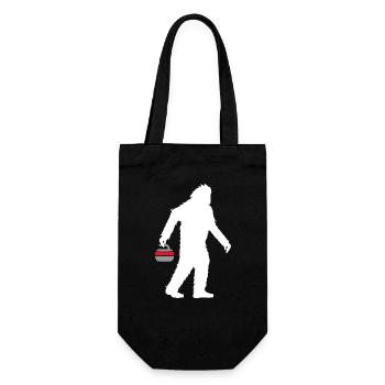 Curling curling Curling stone Curling-Yeti - Gift Bag for Bottles - black - Front