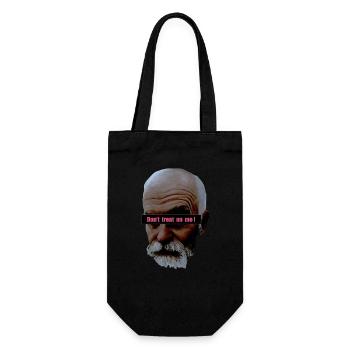 Retro Vintage Face - Geschenkbeutel für Flaschen - Schwarz - Vorne