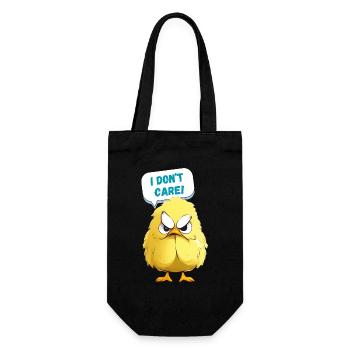 Grumpy Chicken - Je m’en fous - Sac à bouteille - noir - Devant