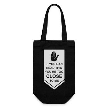 trop près de moi - Sac à bouteille - noir - Devant