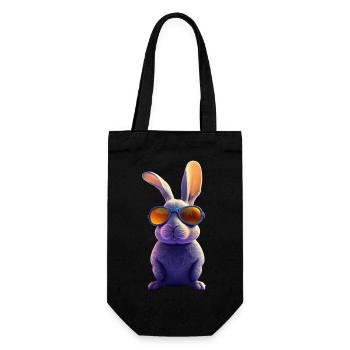 Rabbit2 - Geschenkbeutel für Flaschen - Schwarz - Vorne