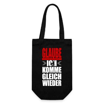 NE CROYEZ AUCUNE MAÎTRESSE - JE REVIENDRAI TOUT DE SUITE - Sac à bouteille - noir - Devant