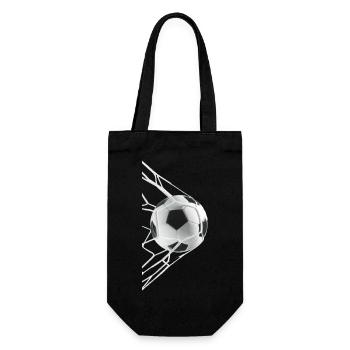 Soccer ball - Gift Bag for Bottles - black - Front