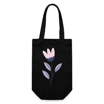 Florist Blume Pflanze Natur Gärtner - Geschenkbeutel für Flaschen - Schwarz - Vorne