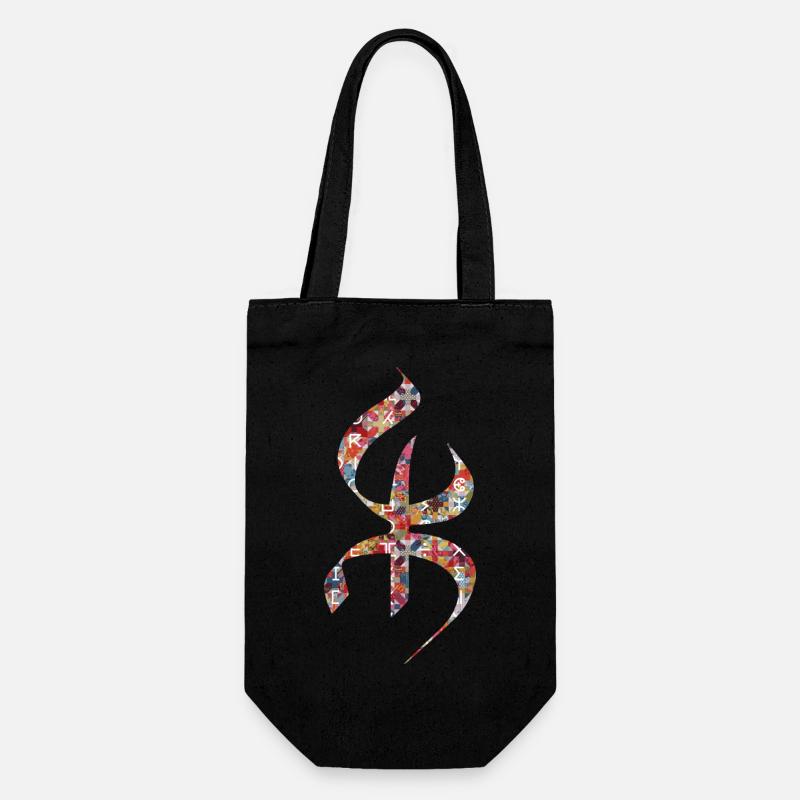 BERBERE KABYLE MOTIF KABYLE - Sac à bouteille - noir