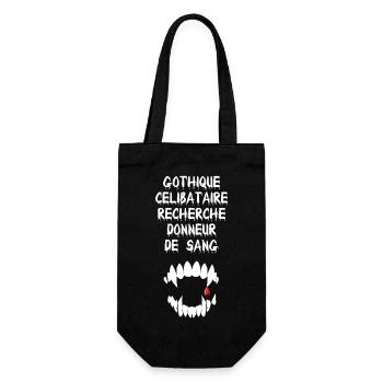Gothique célibataire - Sac à bouteille - noir - Devant