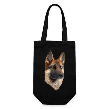 Dog owners German Shepherds Dog owners Dogs Dogs - Gift Bag for Bottles - black - Front