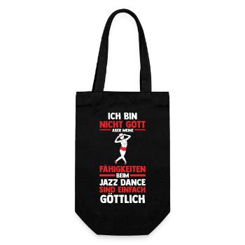 Jazz Tänzer - Geschenkbeutel für Flaschen - Schwarz - Vorne
