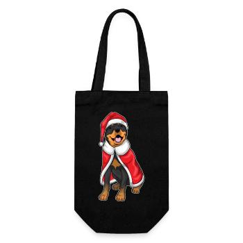 Rottweiler Noël Noël - Sac à bouteille - noir - Devant