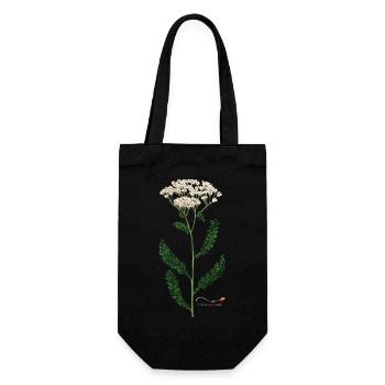 Yarrow - Gift Bag for Bottles - black - Front