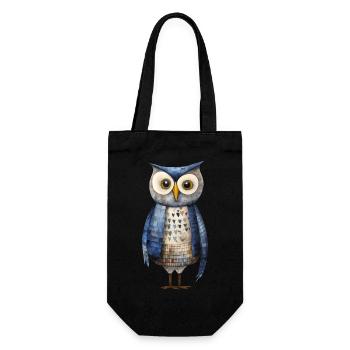 Mystic Owl Night Tee - Bezaubernd & Einzigartig - Geschenkbeutel für Flaschen - Schwarz - Vorne