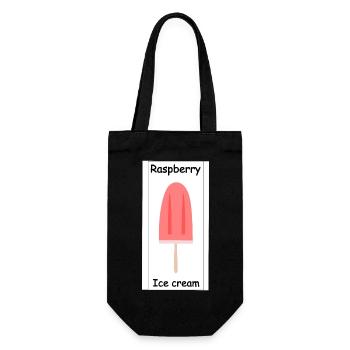 Raspberry Ice cream - Geschenkbeutel für Flaschen - Schwarz - Vorne