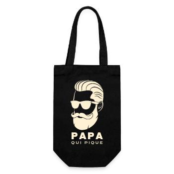 PAPA QUI PIQUE 2 - Sac à bouteille - noir - Devant