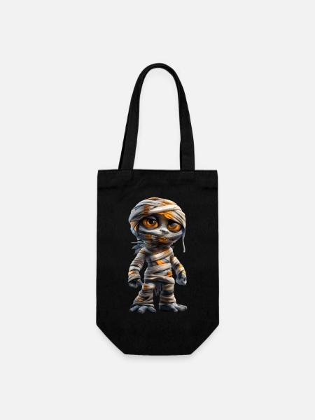 Scary Mummy #lovely toons - Geschenkbeutel für Flaschen - Schwarz