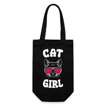 Cat Girl - Gift Bag for Bottles - black - Front
