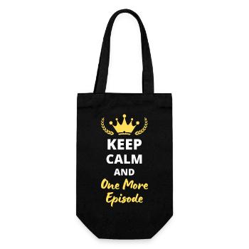 “Keep Calm and One More Episode” - Binge-watcher - Sac à bouteille - noir - Devant