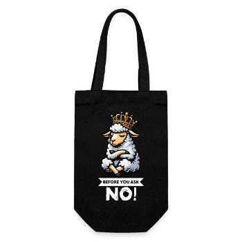 Before You Ask Sheep Sheep Shepherd Sheep Holder - Gift Bag for Bottles - black - Front