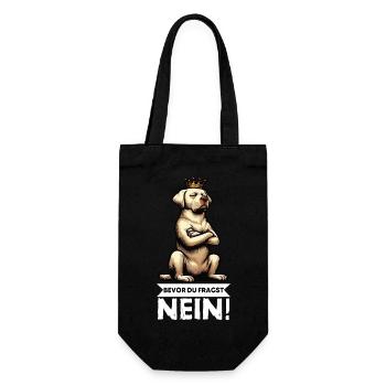 Avant que vous ne demandiez : pas de propriétaire de Labrador Labrador - Sac à bouteille - noir - Devant