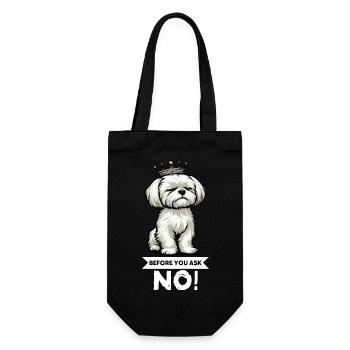 Before You Ask Malteser Maltese Owners Maltese - Gift Bag for Bottles - black - Front