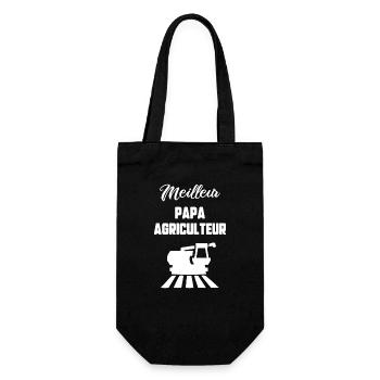 Meilleur papa agriculteur - Sac à bouteille - noir - Devant