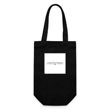 BECAUSE YOU WERE TOO AFRAID TO TRY - Geschenkbeutel für Flaschen - Schwarz - Vorne
