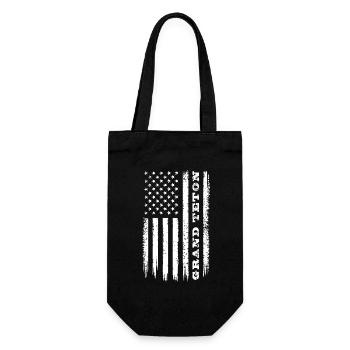Drapeau des États-Unis Cadeau du parc national de Grand Teton - Sac à bouteille - noir - Devant