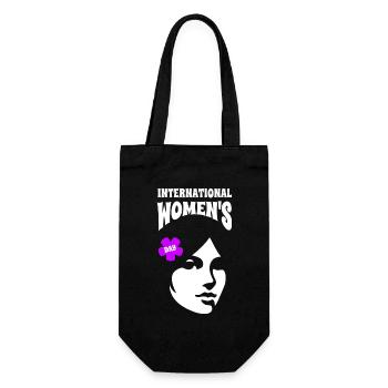 International Women's Day - Gift - Gift Bag for Bottles - black - Front