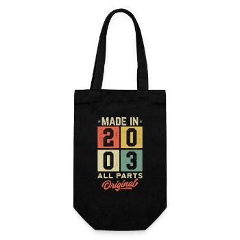 Made In 2003 - All Parts Original - Gift Bag for Bottles - black - Front