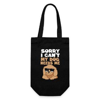 Cocker Spaniel Maman Chien Maman - Sac à bouteille - noir - Devant