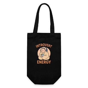 Énergie introvertie - Sac à bouteille - noir - Devant