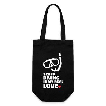J’adore plonger - Sac à bouteille - noir - Devant